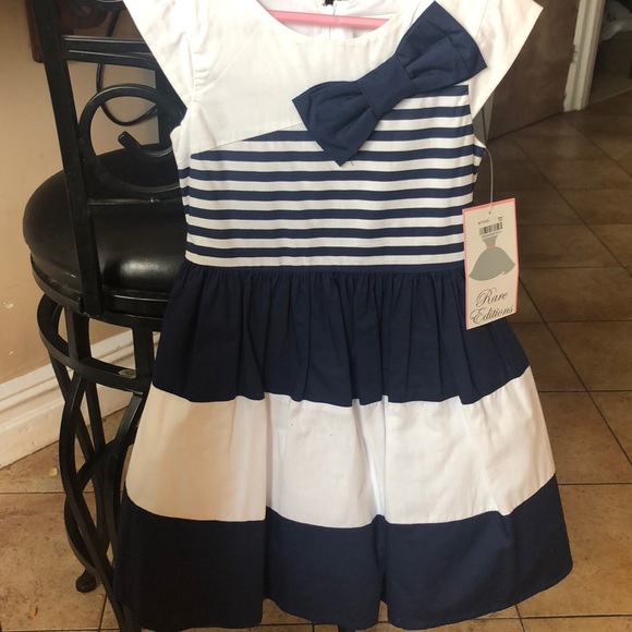 Navy and white Rare Editions dress - Picture 6 of 6